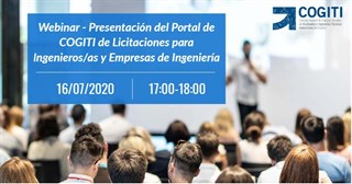 Webinar Gratuito "Presentación Portal COGITI Licitaciones para Ingenieros/as y Empresas Ingenieria