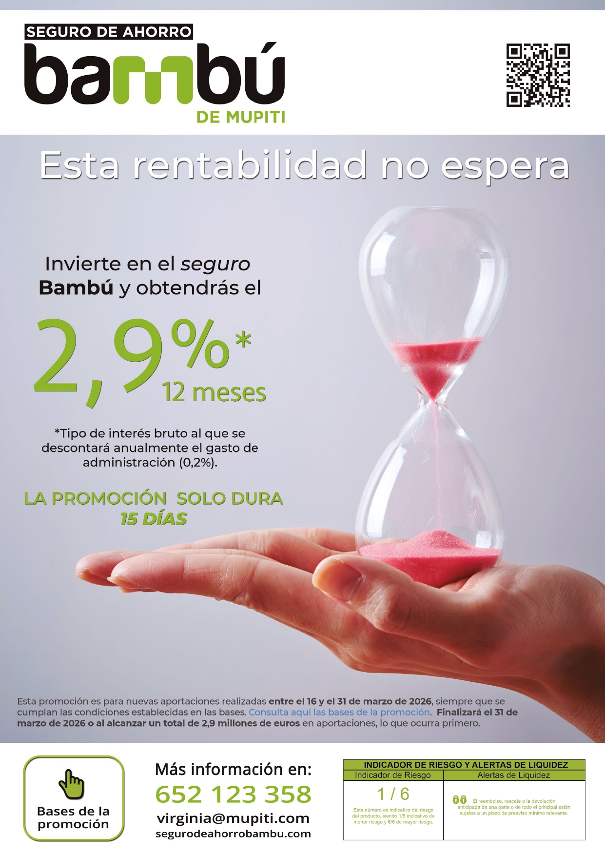 Promoción Seguro de Ahorro Bambú – marzo 2026